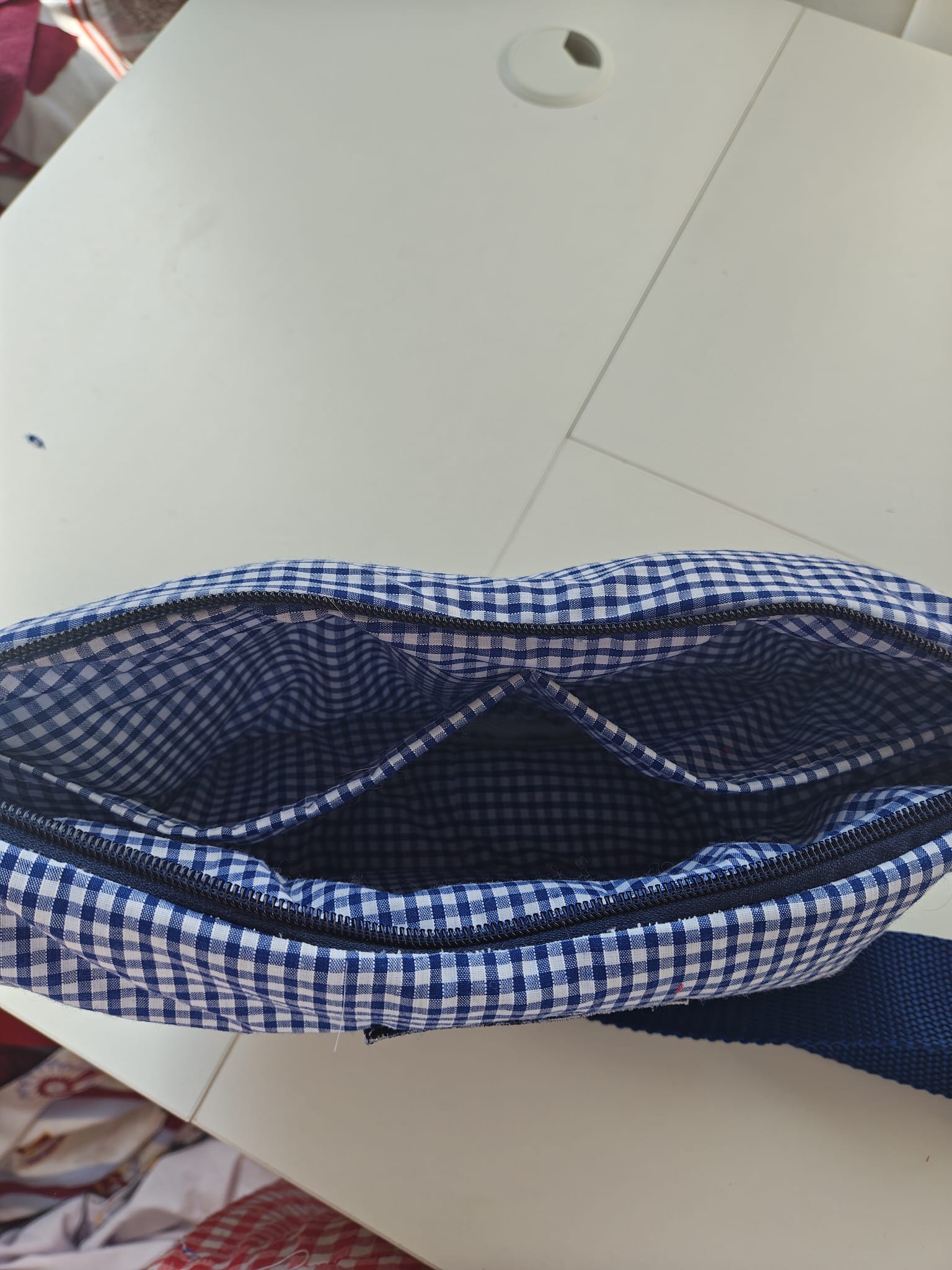 England Gingham Bag (Blue)