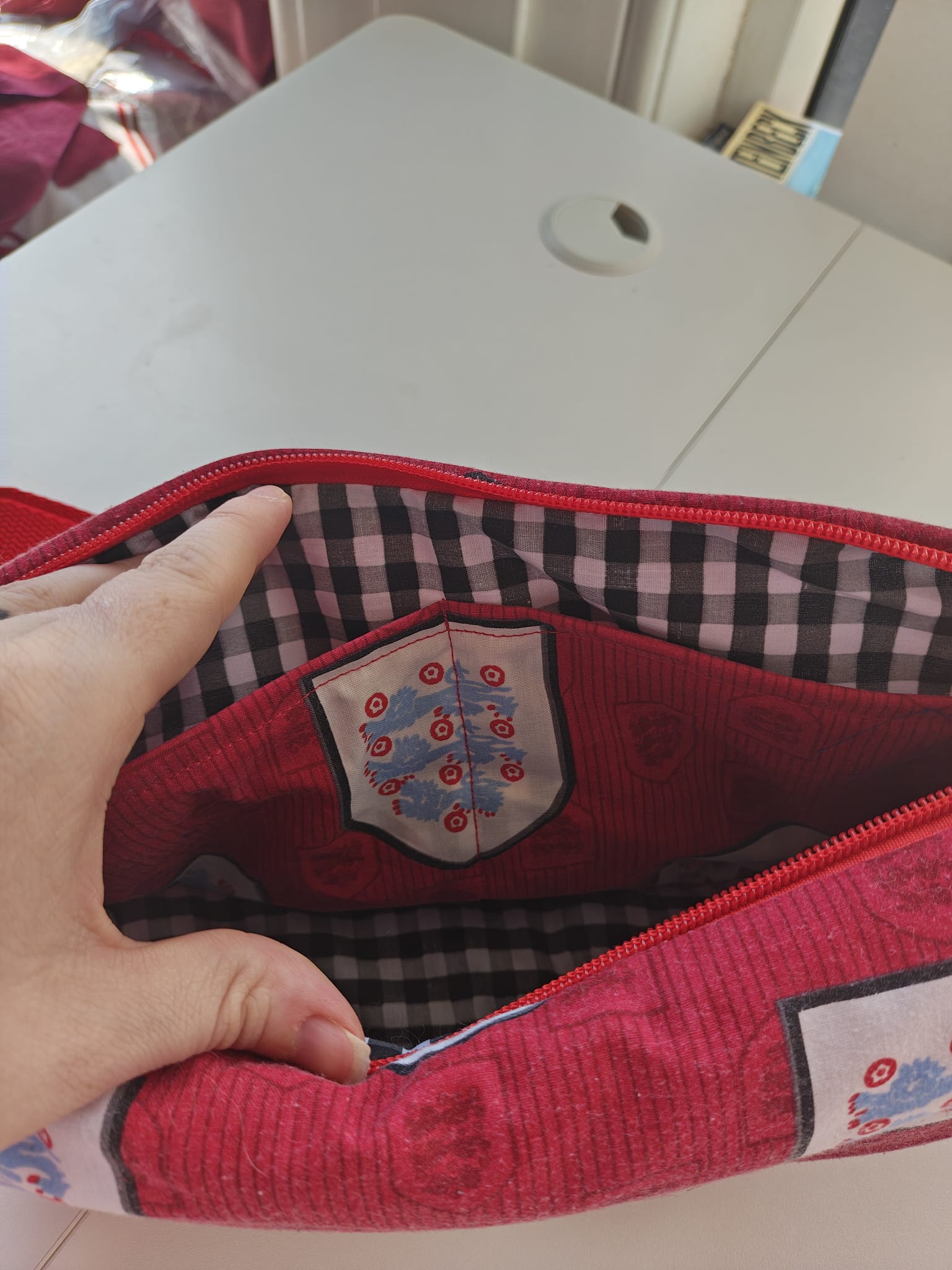 England Red Duvet bag