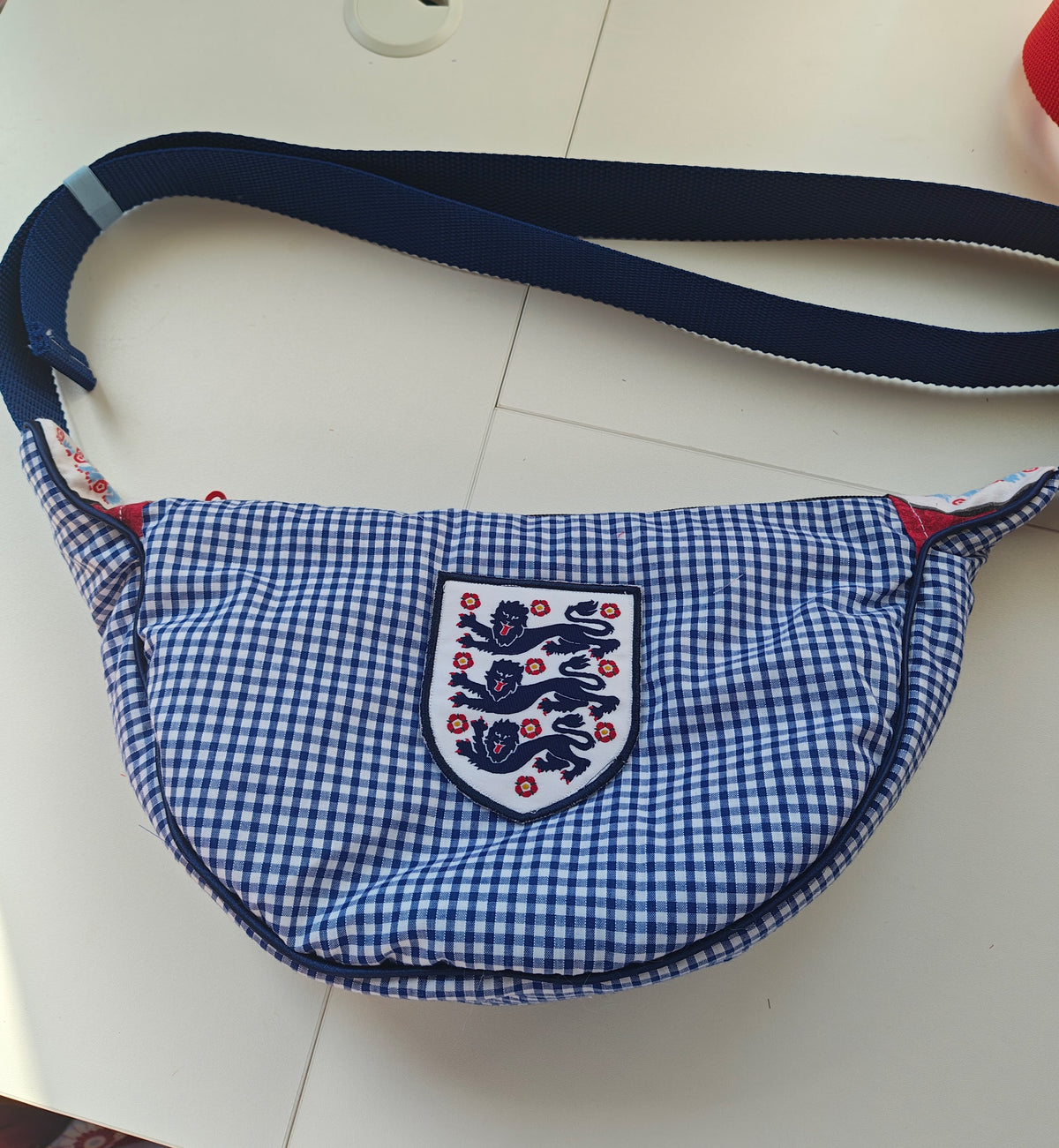Gingham Badge Bag