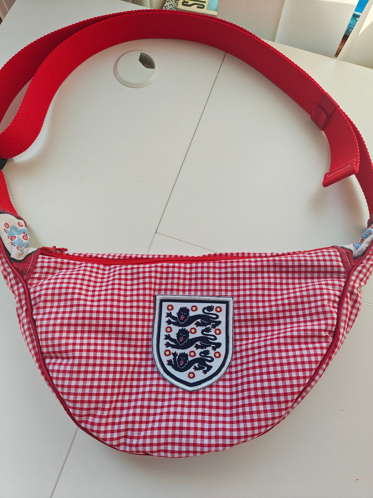 Gingham Badge Bag