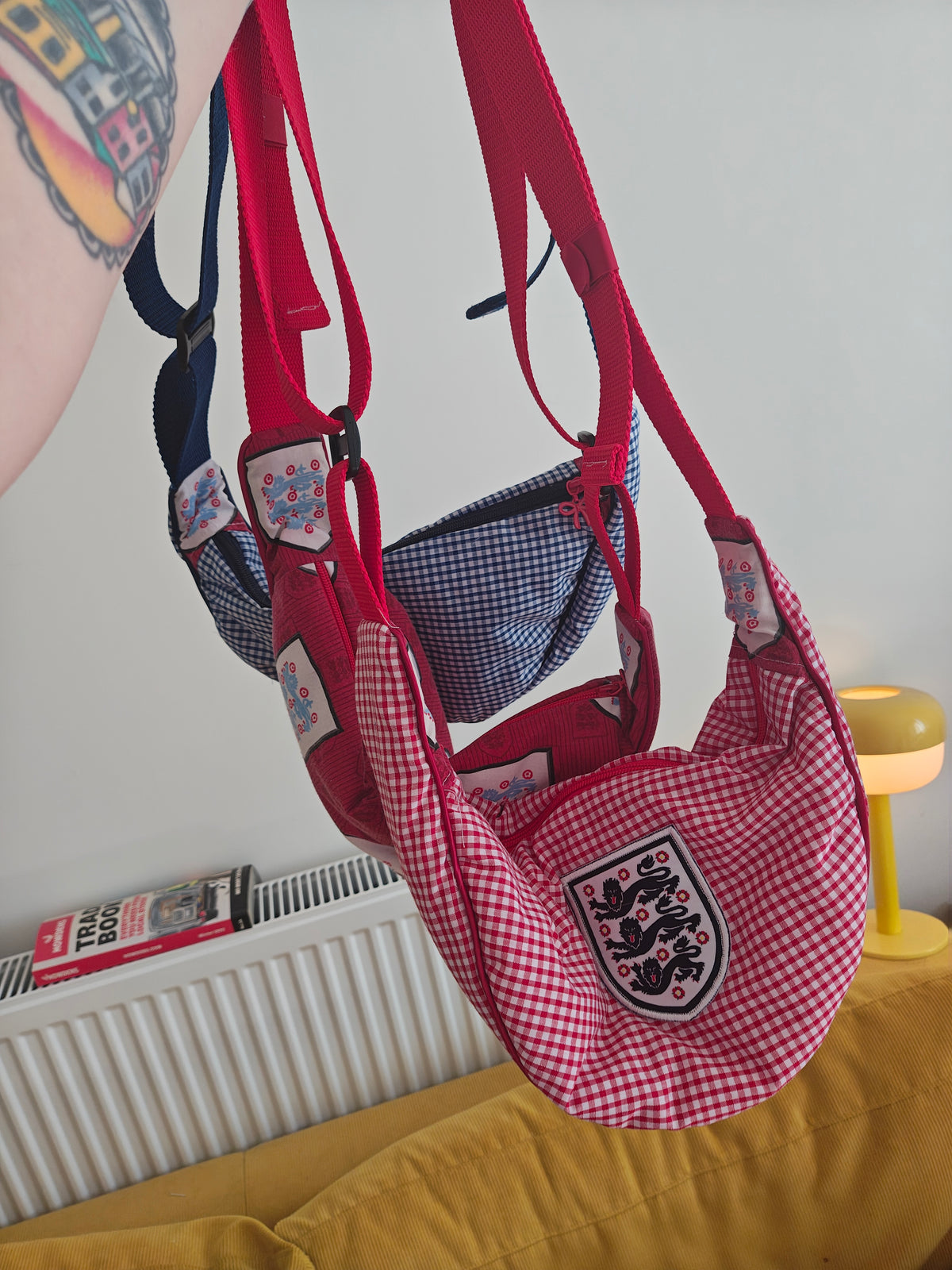 Gingham Badge Bag
