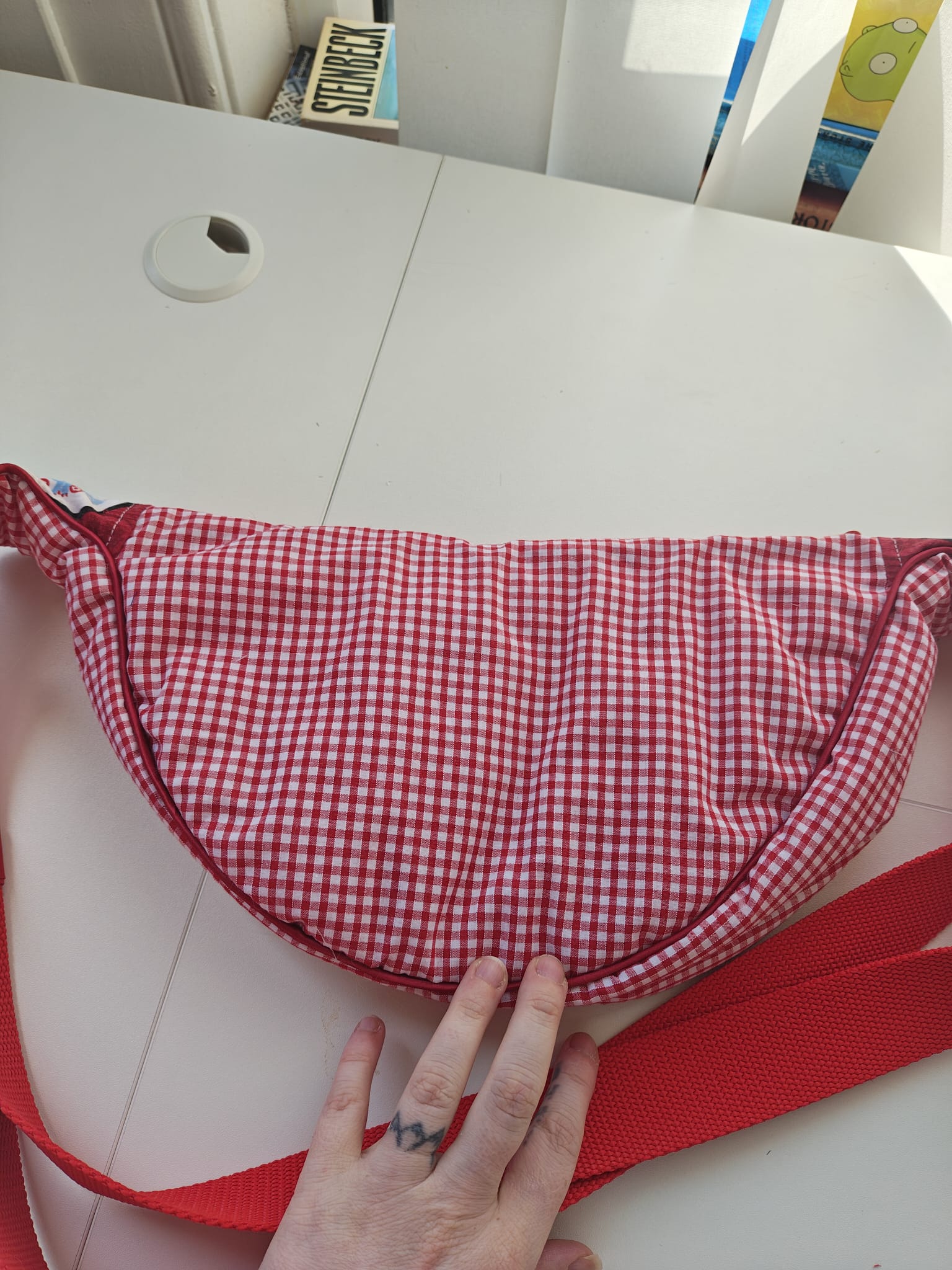 England Gingham Bag (Red)